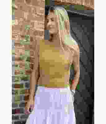 Gul Kalsitt strikket vest - DSA 101-12