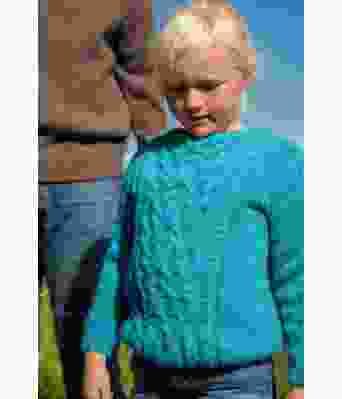 Turkis ametyst genser til jente - DSA 114-05G