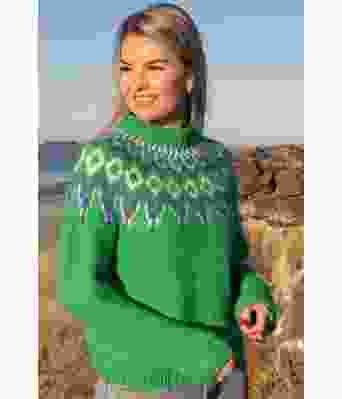 Lounas genser i skarp grønn - DSA 125-14