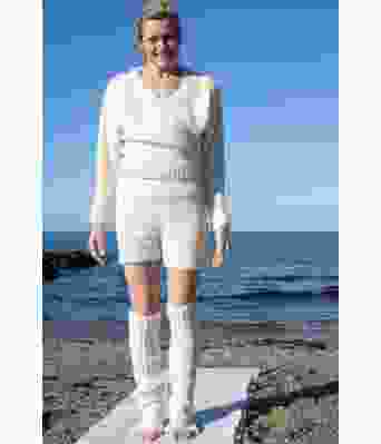 Milly strikkede leggvarmere - DSA 128-06