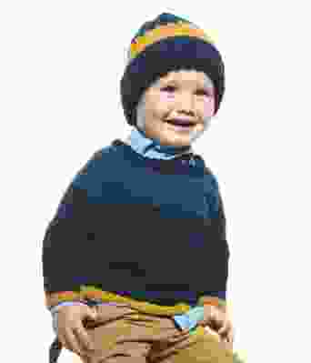 Raglangenser med lue til barn - DSA 34-10