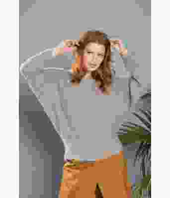 Bergflette strikket genser med strukturstrikk - DSA 48-03