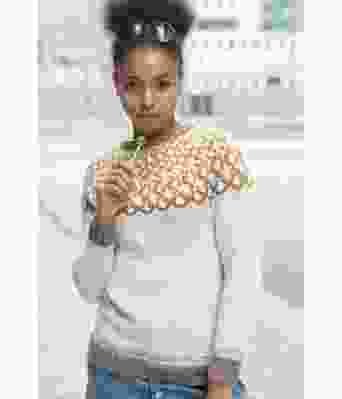 Isolda genser med rundfelling - DSA 50-10