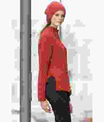 Hanna strikket flettegenser og lue - DSA 51-05A