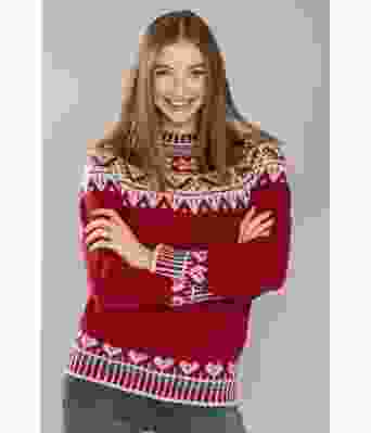Julehjerte genser - DSA 54-02