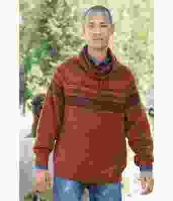 Miguel strikket genser med hette til herre - DSA 61-03