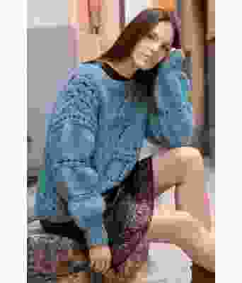 Turkis Amber genser - DSA 67-23