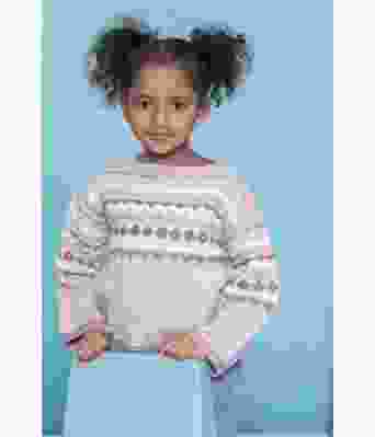 Rosa Gitte genser til jente - DSA 76-06