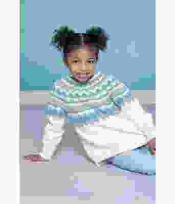 Hvit Gulla kids genser til barn - DSA 76-07