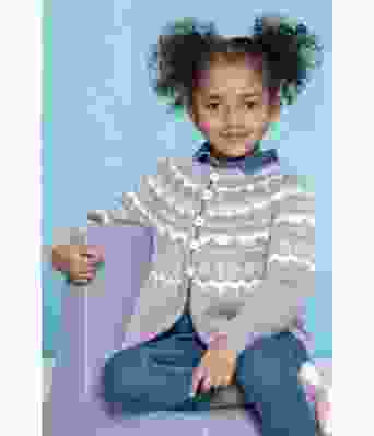 Fiolett Gulla kids cardigan til barn - DSA 76-08