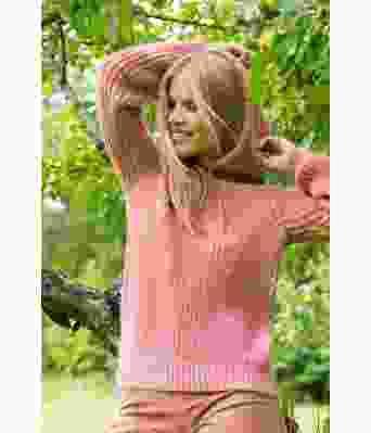 Rosa Carin strikket hettegenser - DSA 80-11