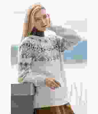 Pari genser med brunt / beige mønster - DSA 81-04