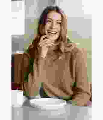 Lys brun Elben strikkegenser - DSA 91-01B