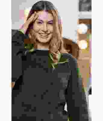 Flaskegrønn Elben genser - DSA 91-02C