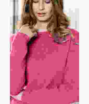 Mørk rosa Visla genser - DSA 91-14D