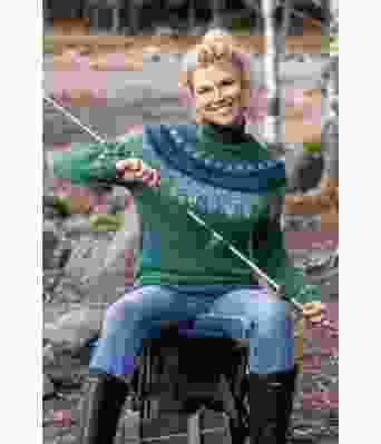 Grønn Kvitfjell genser - DSA 96-07