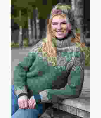 Grønn Geilogenser i myk alpakka - DSA 96-14