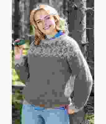 Gråbrun Geilo genser - DSA 96-15