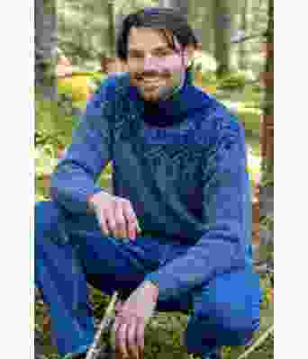 Gol genser i blåtoner - DSA 96-18