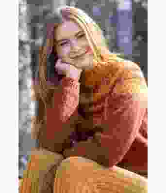 Anja genser i rust / okergul - DSA 96-25