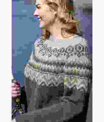 Grønn Anja genser i alpakkagarn - DSA 96-27