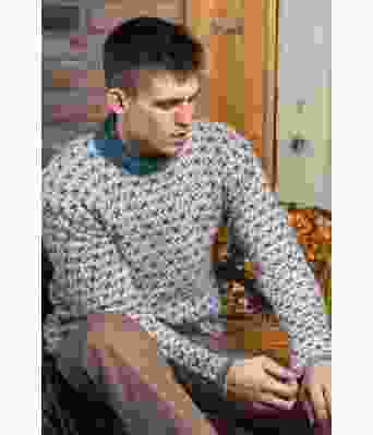 Norve islender genser med sjøgrønt mønster - DSA 99-02