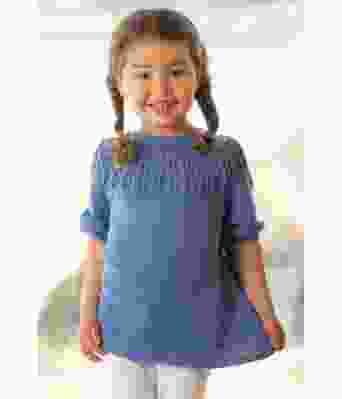 Eline strikket topp til jente - Viking 2121-01