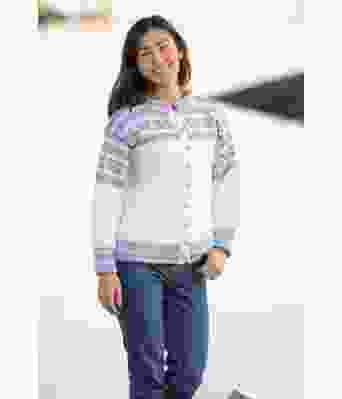 Elisabeth hvit kofte til dame - Viking 2001-03