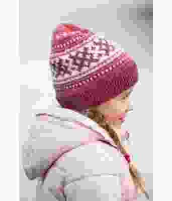 Ella strikket lue til jente - Viking 2001-06A