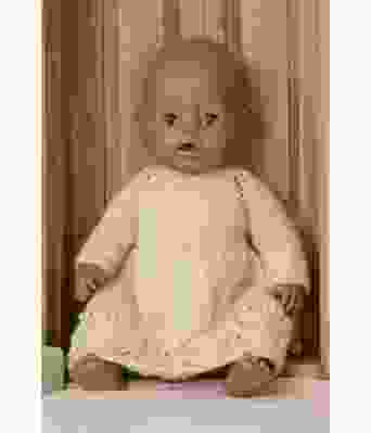 Elli strikket kjole til babyborn lekedukke - Viking 2133-03