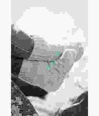 Ensfarge strikkede sokker - Viking 1710-16