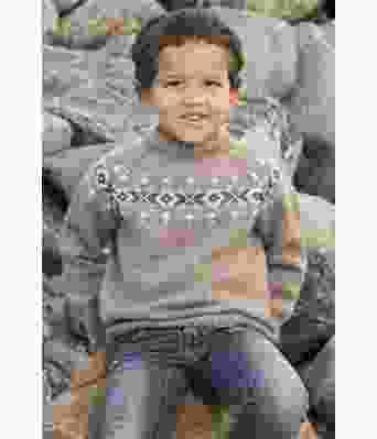 Føniks strikket genser til barn - Viking 1615-09