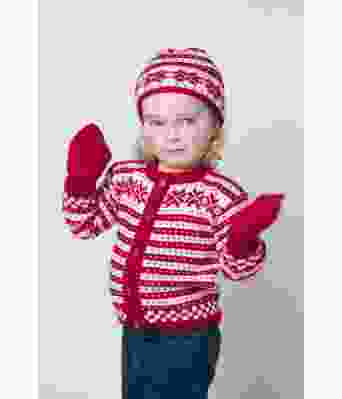 Fanajakke lue og votter til barn - Viking 1404-01