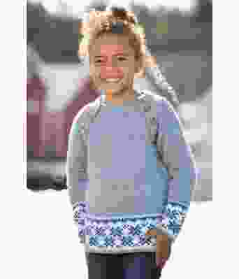 Fryd strikkegenser til barn modell Henny - Viking 1709-13A