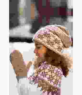 Fryd strikkelue og votter til barn - Viking 1710-7