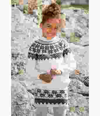 Fryd strikket skjørt til jente - Viking 1709-12B