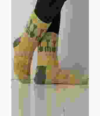 Gartnersokker strikkede sokker med spade og høygaffel - Viking 2104-02