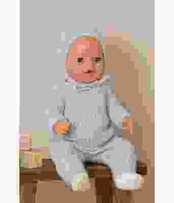 Georg strikkegenser tights og lue til babyborn dukke - Viking 2133-02
