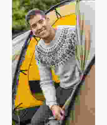 Lysegrå Rein genser til herre - GG 287-16