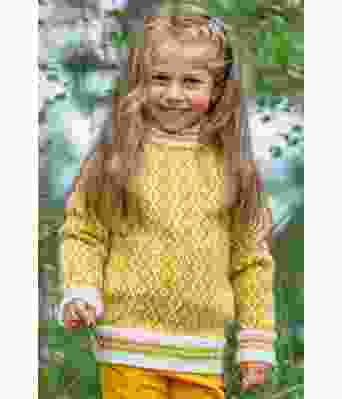 Skoglid strikket genser til jente / barn - GG 287-26