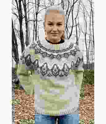 Klakigenser med denimblått mønster - GG 294-03B