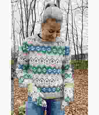 Drifagenseren med petrolfarget mønster - GG 294-13B