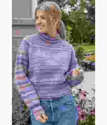 Lillastripete Verena genser - GG 301-03