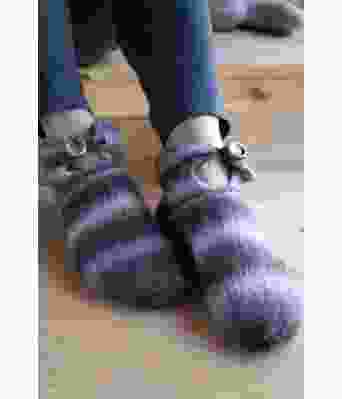 Panto strikkede tøfler i ullgarn - GG 305-07