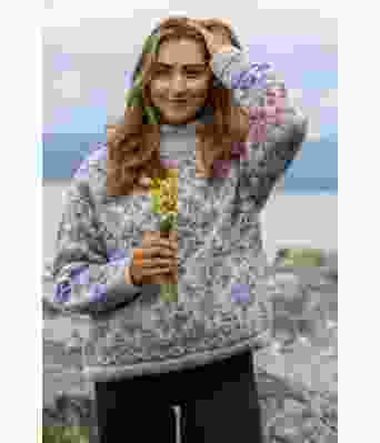 Carlygenser i kitt og print/lilla - GG 316-21C