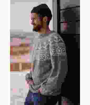 Grå ankergenser - Strikkia 2020-027B