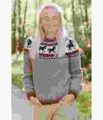 Grå hestegenser - Strikkia 2020-04D