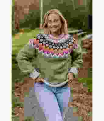 Grønn og fargerik riddarigenser - LL0031