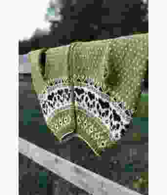 Grønn Fjordfolk kofte - 812