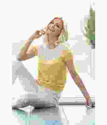 Gul Vera genser sval sommertopp - Viking 2011-01-443